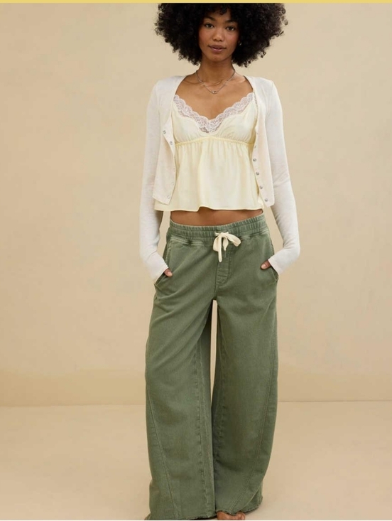 aerie Pants - Aerie Soft Landing Trouser In Olive Fun Size XL NWT